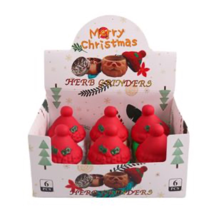 Christmas Shape Zinc Alloy Botanical 4 Layers Wholesale Mixed Colors Grinder Accessories wholesale product image
