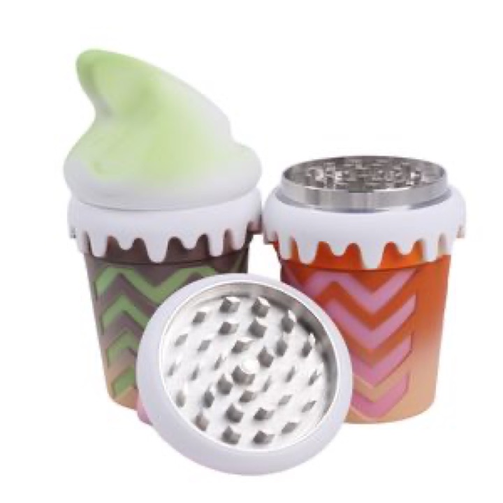 Ice-Cream-Shaped 4 Layers Botanical Accessories Grinder wholesale product image
