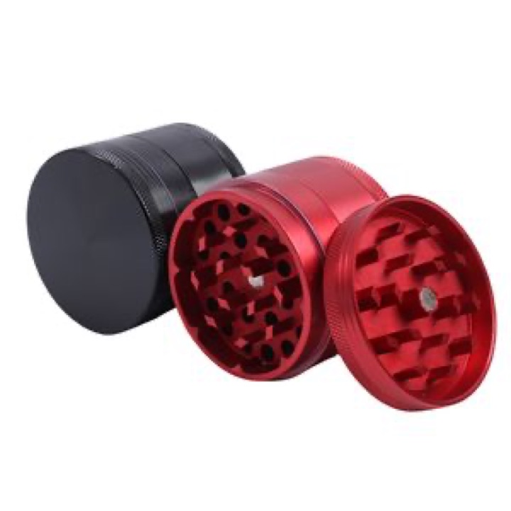 50mm 4 Layers Colorfull Aluminum Alloy Crusher Pure Color Botanical Grinder wholesale product image