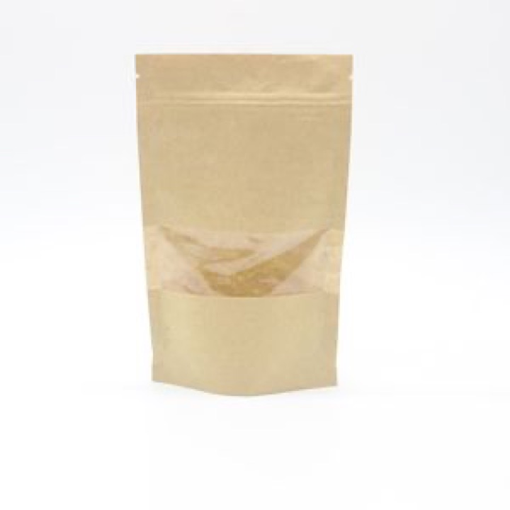 Stand up Zipper Brown Kraft Paper Resealable Ziplock Heat Sealable Food Storage Doypack... wholesale product image
