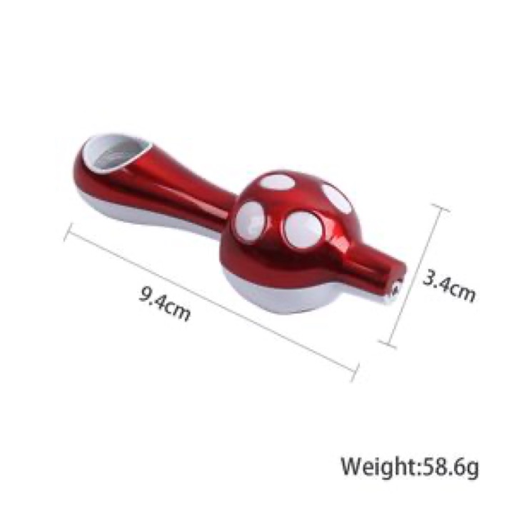 Novelty Resin Fashion Design New Popular Novelty Red Mushroom Pipe wholesale product image