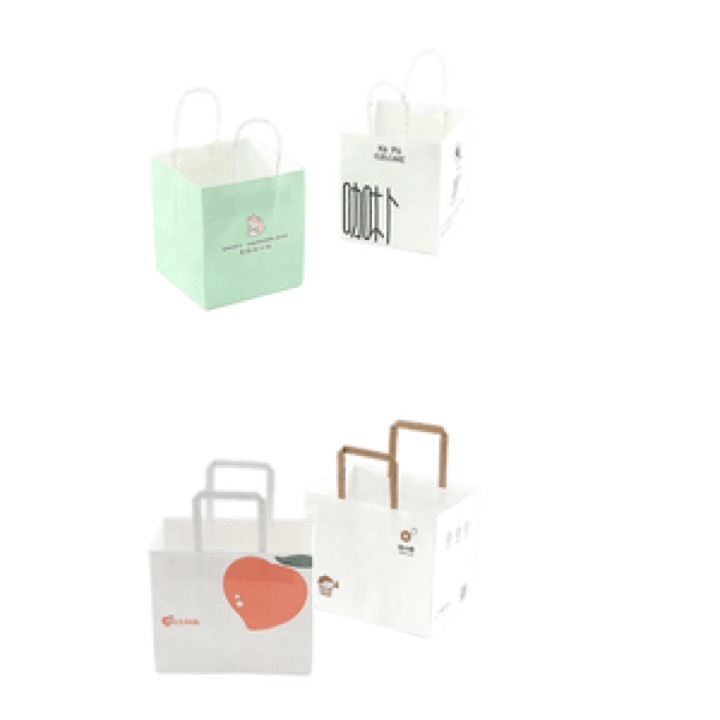 High Quality Customized Design Handle Kraft Paper Shopping Bag with Logo Printed wholesale product image