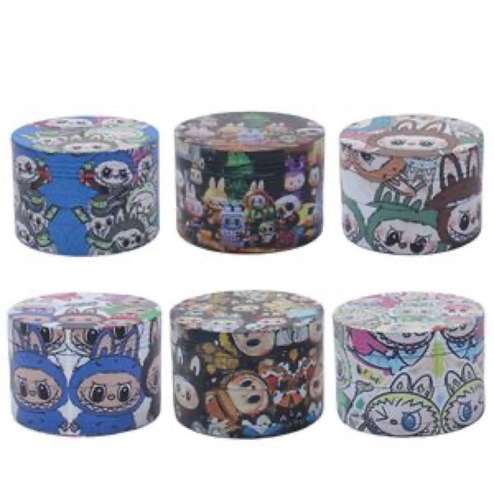 Multi Designs Any Size Mixed Botanical Grinder 40mm Custom Logo Grinder Accessories for wholesale product image