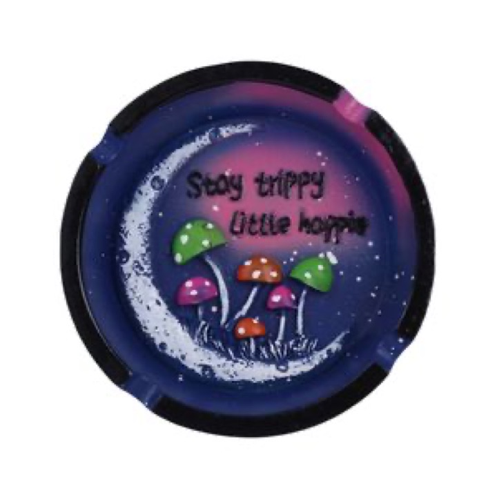 High-Quality Round Mushroom Moon Painting Ashtray for Accessory Buyers and Collectors wholesale product image