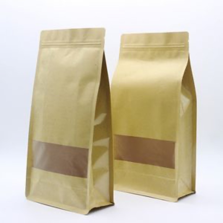 Zipper Valve Gift Coffee Bean Kraft Paper Plastic Food Packaging Bag wholesale product image