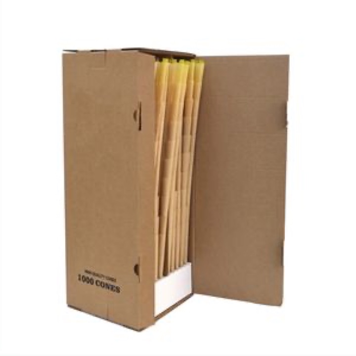 2025 Newest Custom Colorful 0.5g 1g Raw Wood Paper Preroll Cone wholesale product image