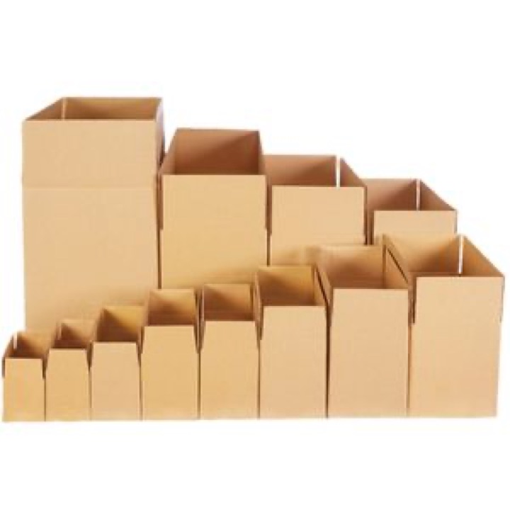 Large Custom White Brown Kraft Corrugated Cardboard Delivery Packing Packaging Carton Box wholesale product image