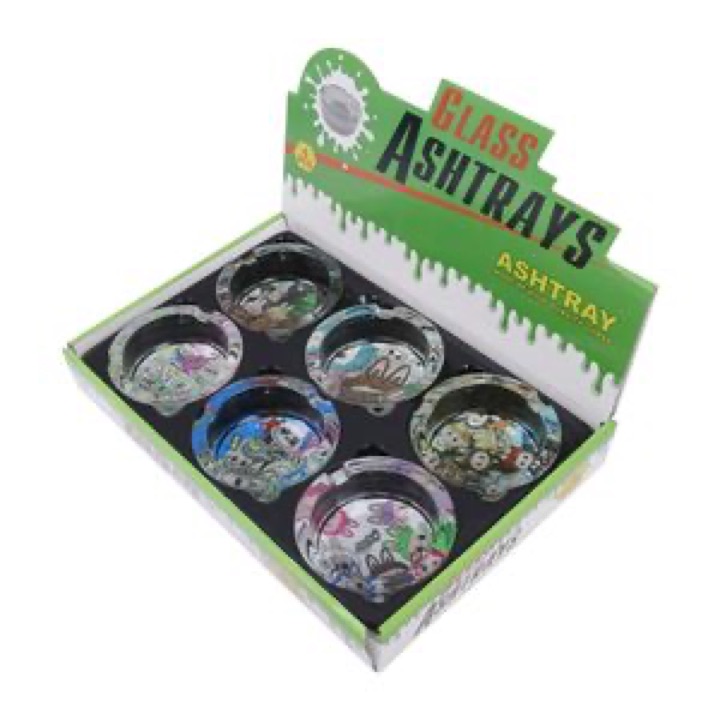 Elegant Factory Outlet Round Glass Ashtray with Custom Branding wholesale product image