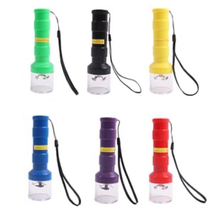 2026 Wholesale Flashlight Design Electric Grinder Metal Aluminum Alloy Botanical Grinder wholesale product image
