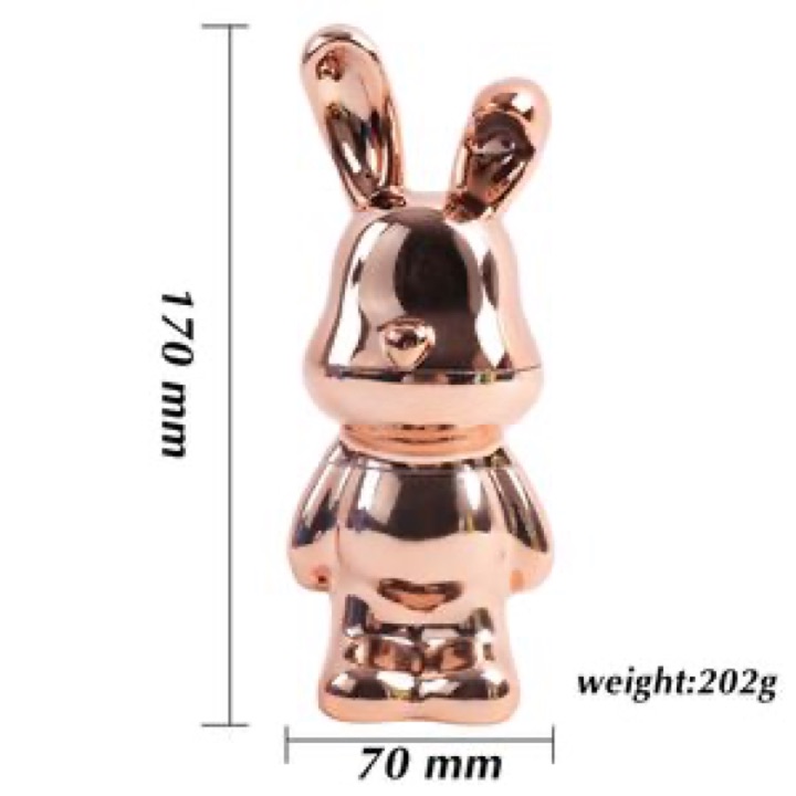 Single-Color Electroplated Zinc Alloy Bunny-Shaped Grinder Accessories wholesale product image