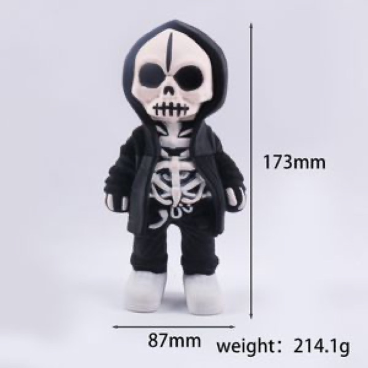 New Arrival Manual Creative Modern Trendy Street Skull Man Design Metal Botanical Grinder wholesale product image