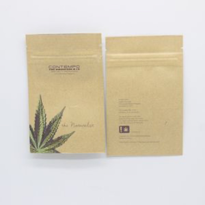 Customized Print 100g Packaging Bag Recyclable Chip Stand up Pouch Kraft Paper Tea Coffee Bag wholesale product image