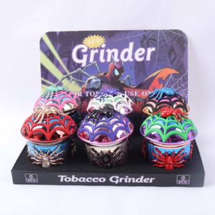 Miniature Zinc Alloy Botanical Grinder Accessories Featuring Spider Shape Design wholesale product image