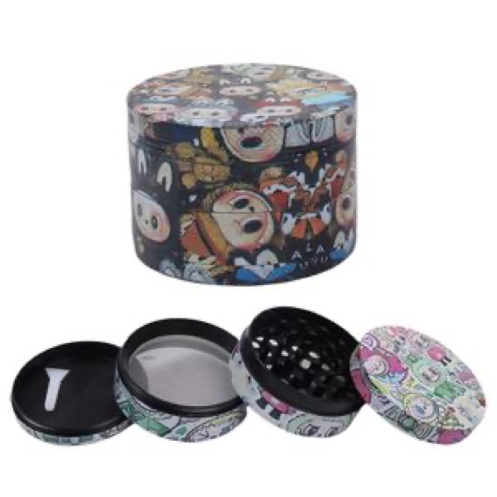 4-Layer Strong Magnet Display Box Metal Zinc Botanical Grinder wholesale product image