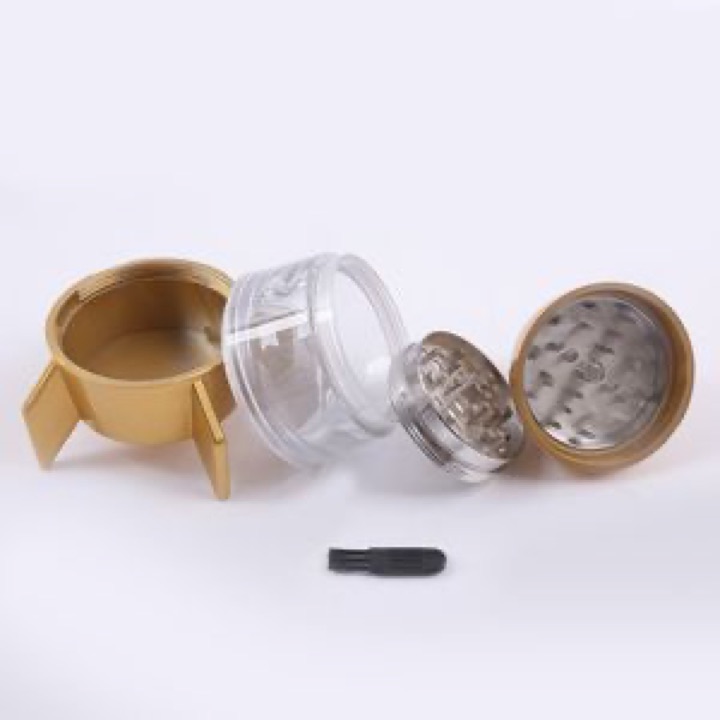 Stylish Four-Layer Rocket Grinder and Lighter for Accessory Buyers wholesale product image