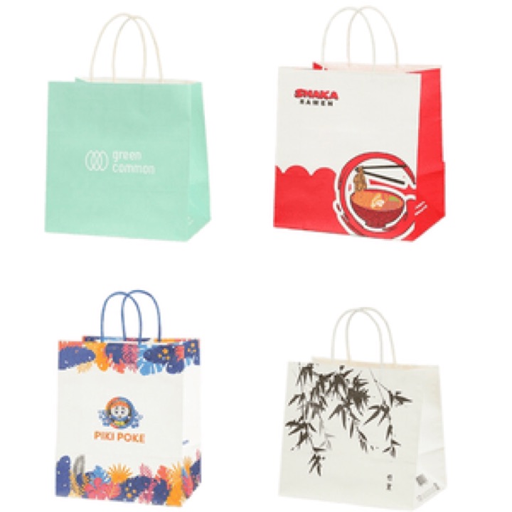 Factory Supply Private Label Colorful Takeaway Paper Handle Bag Handbag for Gift Packing wholesale product image