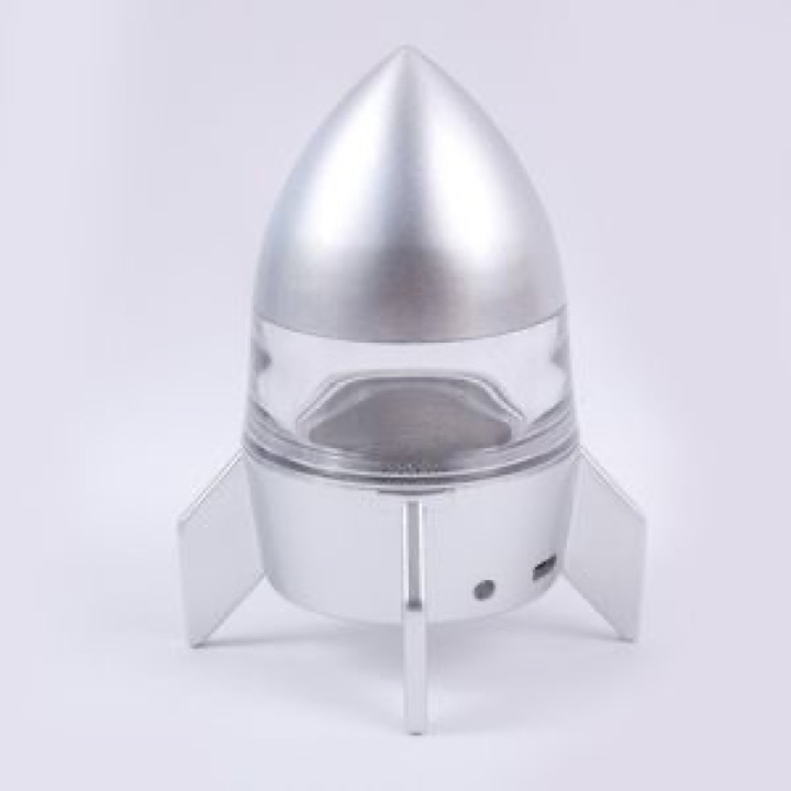 Modern Large Rocket Shape Four-Layer Manual Zinc Alloy Lighters Crusher Grinder Accessories wholesale product image