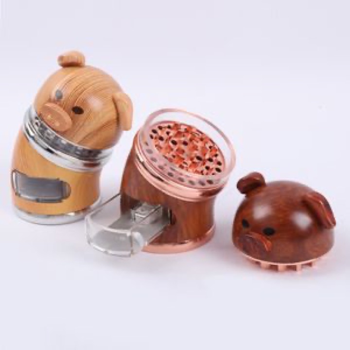 Charming Bent-Over Pig Design Botanical Grinder for Collectors wholesale product image