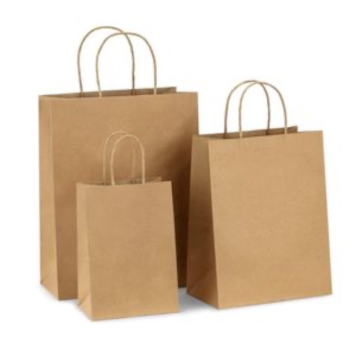 Wholesale Custom Gift Shopping Kraft Brown Paper Bags with Handle wholesale product image