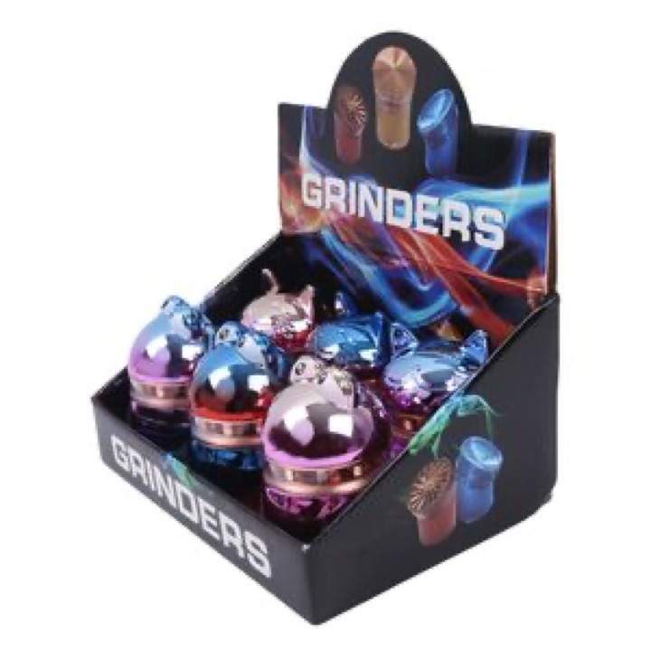 Stylish Cat-Inspired Portable Botanical 4 Layer Grinder for Easy Use wholesale product image