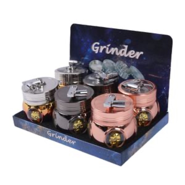 Creative Hand-Operated Skull 4-Layer Detachable Metal Grinder wholesale product image