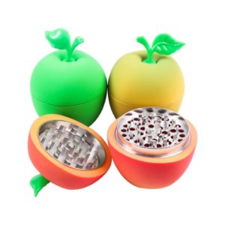 Premium Apple-Shaped Two-Layer Grinder Accessories for Enhanced Grinding wholesale product image