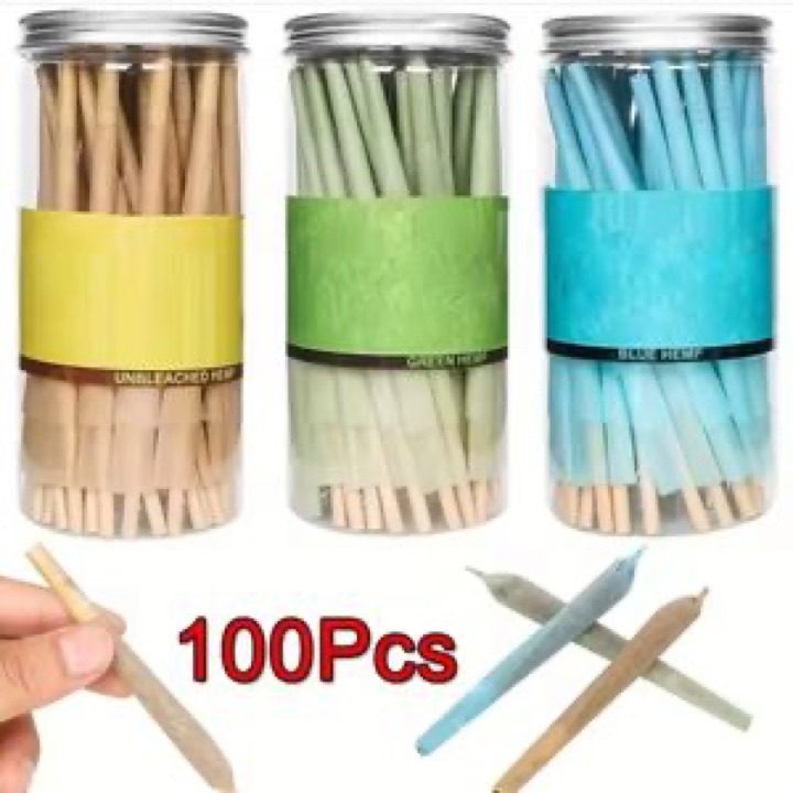 Custom Pre-Rolled Classic King Size Accessory Rolling Paper Natural Cones with Tips wholesale product image