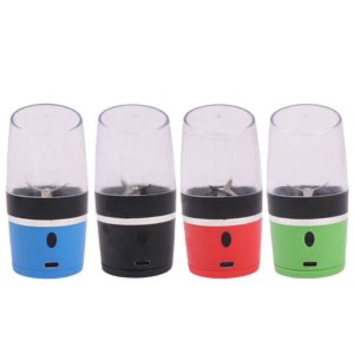 Newly Cylinder USB Rechargeable Automatic Portable Black Electric Botanical Grinder wholesale product image