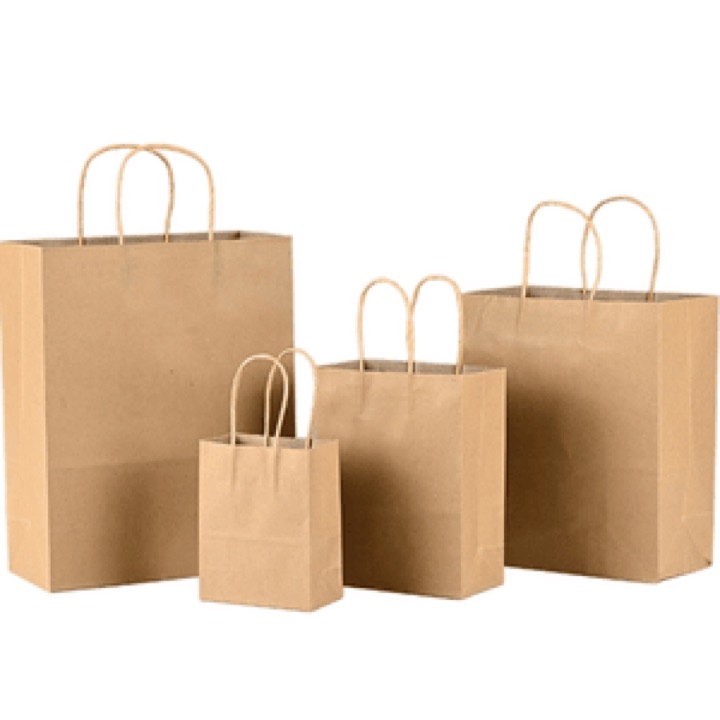 Recyclable Printed Clothes Packing Kraft Manufacture Paper Bag with Handle wholesale product image