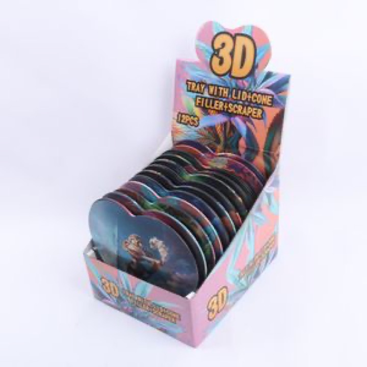 Wholesale Custom Metal Rolling Botanical Serving Tin Tray wholesale product image
