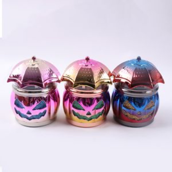 Custom Pumpkin-Shaped Mini Zinc Botanical Grinder with Logo wholesale product image