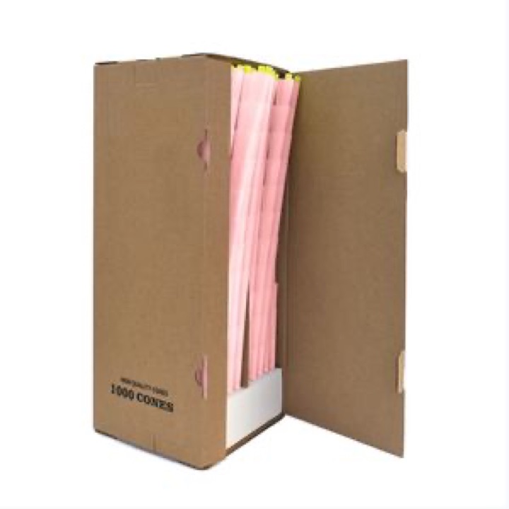Customized Size and Color Rolling Paper Cones Pink or Purple Girly Pre-Rolled Cones wholesale product image