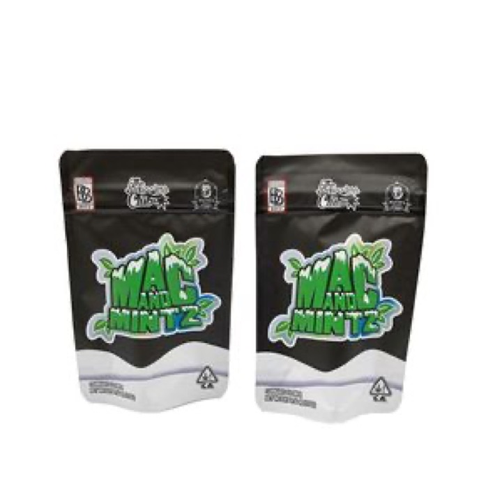 Custom Zip Pouch Botanical Accessories Plastic Packaging 3 Side Seal Bag wholesale product image