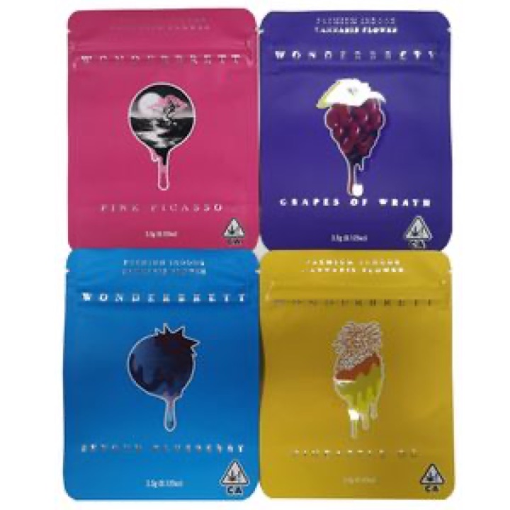 OEM Factory Resealable Ziplock Custom Printed Candy Packaging Bags 3.5g Stand up Pouches wholesale product image