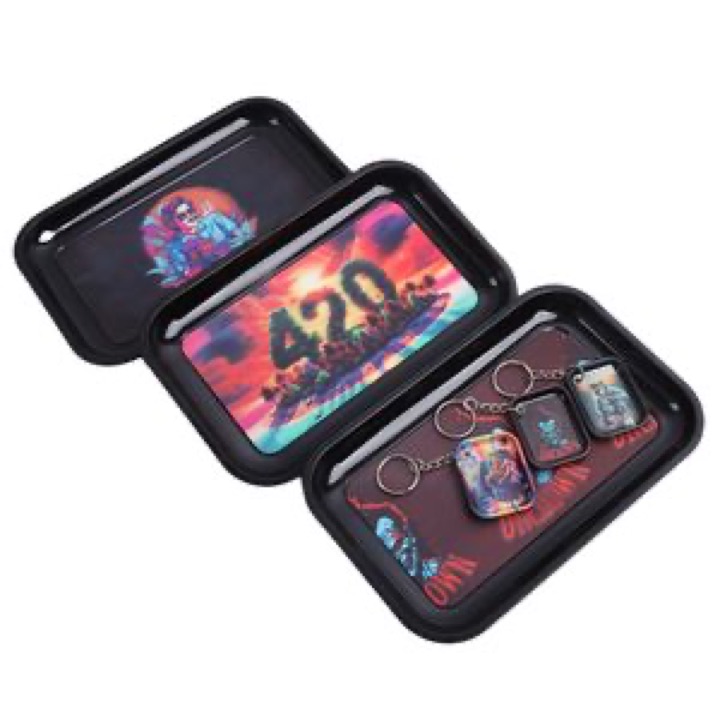 Metal Magnetic Lid Rolling Trays wholesale product image