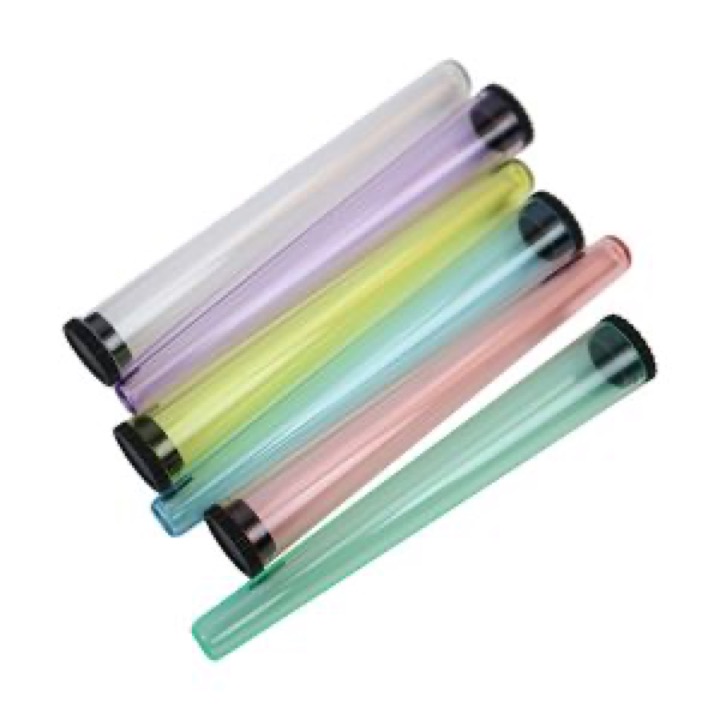 110mm Transparent and Colorful Pre Rolled Cone Plastic Tube wholesale product image