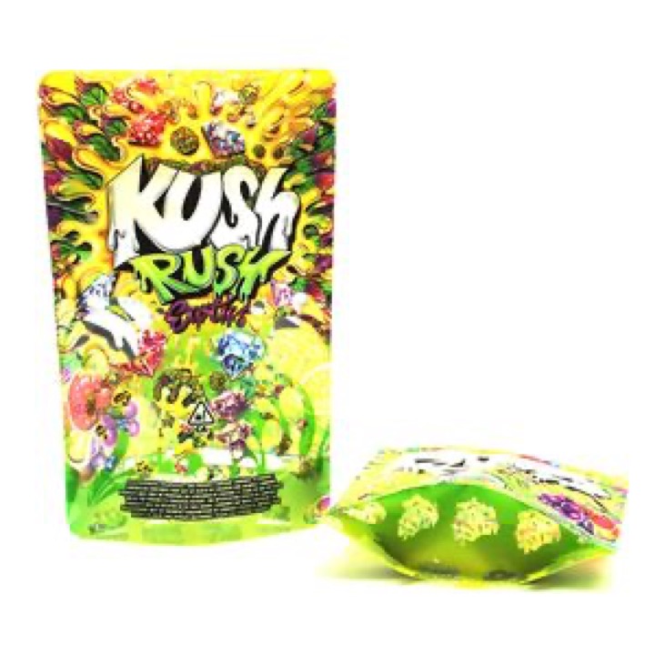 Resealable 3.5g 7g 14G 28g 1oz 1lb Candy Gummy Food PVC Pet Mylar Plastic Zipper Bag wholesale product image