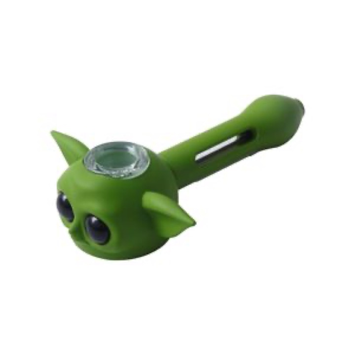 Fun Alien Shaped Silicone Pipe with Bowl for Accessory Buyers wholesale product image