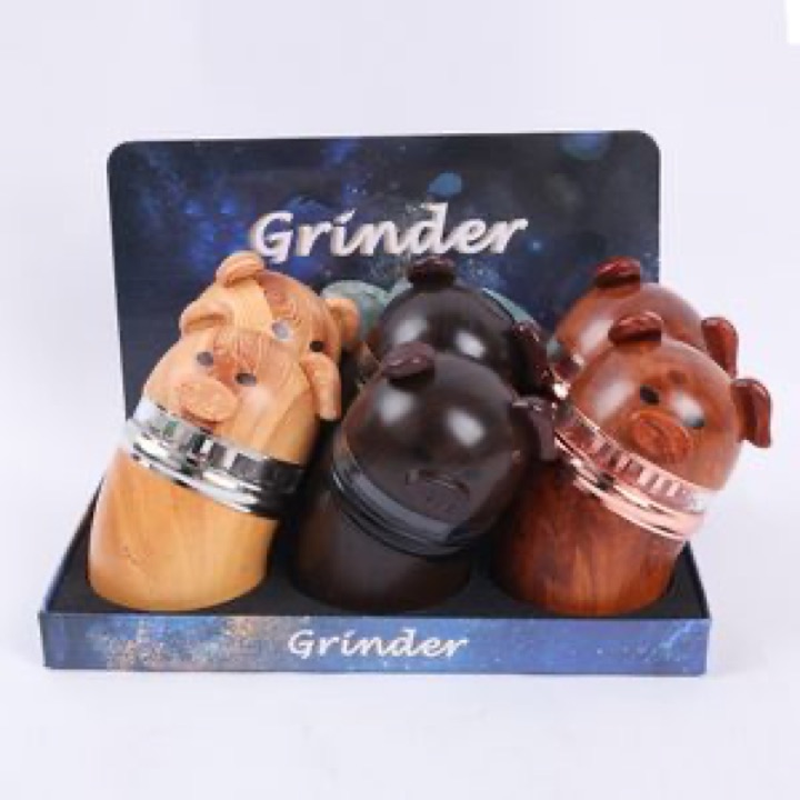 Bent-Over Pig-Shaped Wood Grain Grinder Accessories for Unique Style wholesale product image