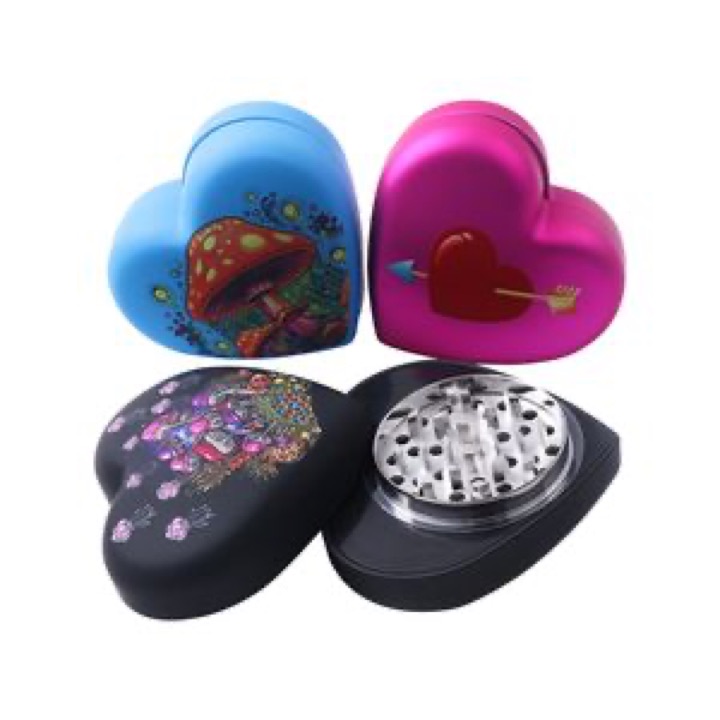 Premium Heart-Shaped Grinder Accessories in Durable Aluminum Alloy wholesale product image