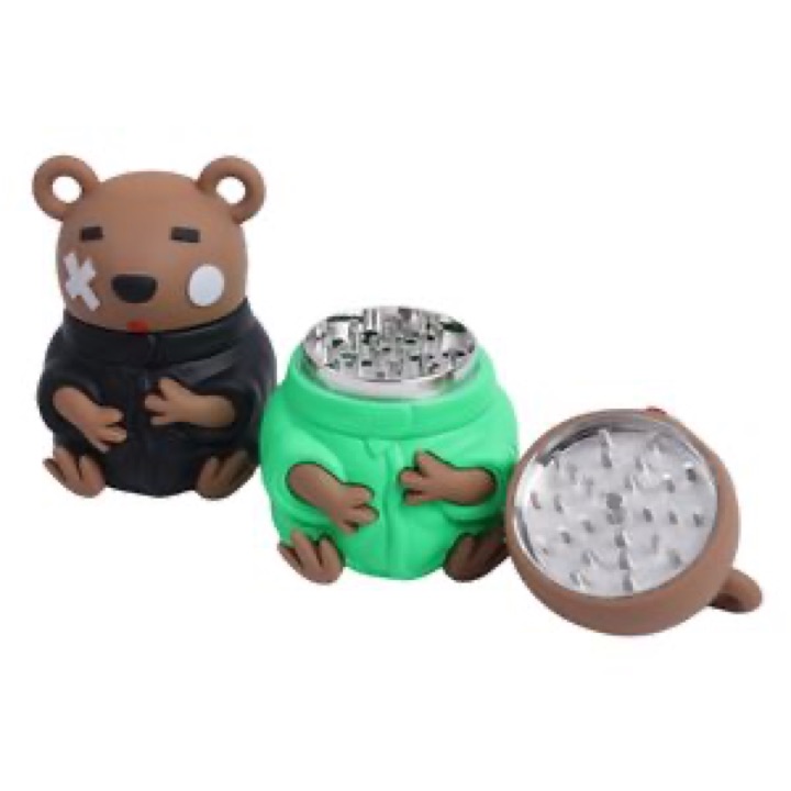 Fun Bear-Shaped Botanical Grinder for Stylish Grinding Experience wholesale product image