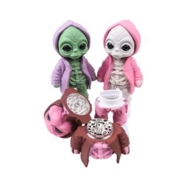 Premium Alien Elves Shaped Aluminum Grinder Accessories for Grinding wholesale product image