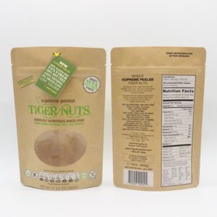Eco Compostable Biodegradable Stand up Pouch Ziplock Kraft Paper Food Custom Packaging Bags... wholesale product image