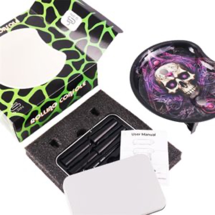 Heart Shape Metal Rolling Tray Botanical Tin Tray Botanical Serving Tray Accessories wholesale product image